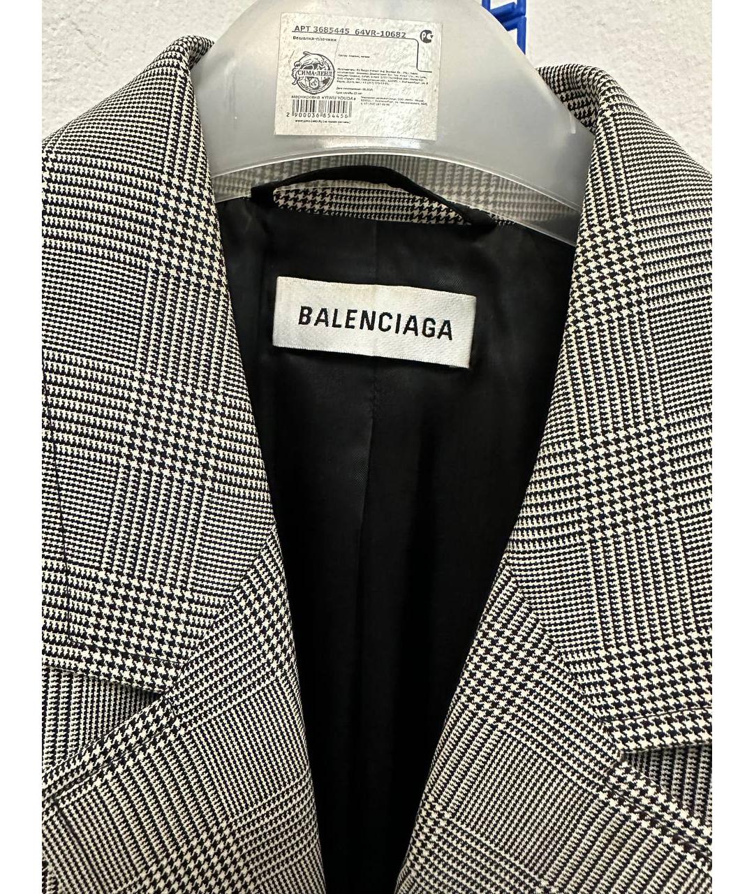 BALENCIAGA Серый жакет/пиджак, фото 4