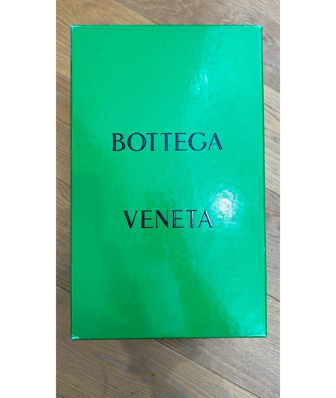 BOTTEGA VENETA Белые резиновые шлепанцы, фото 5