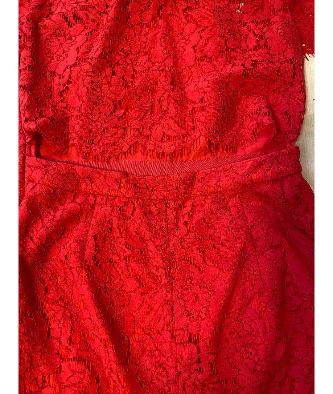 DIANE VON FURSTENBERG Красное хлопковое коктейльное платье, фото 5