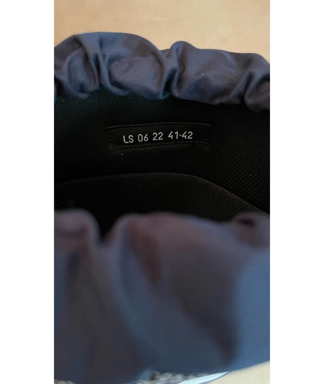 CHRISTIAN DIOR Темно-синие текстильные ботинки, фото 8