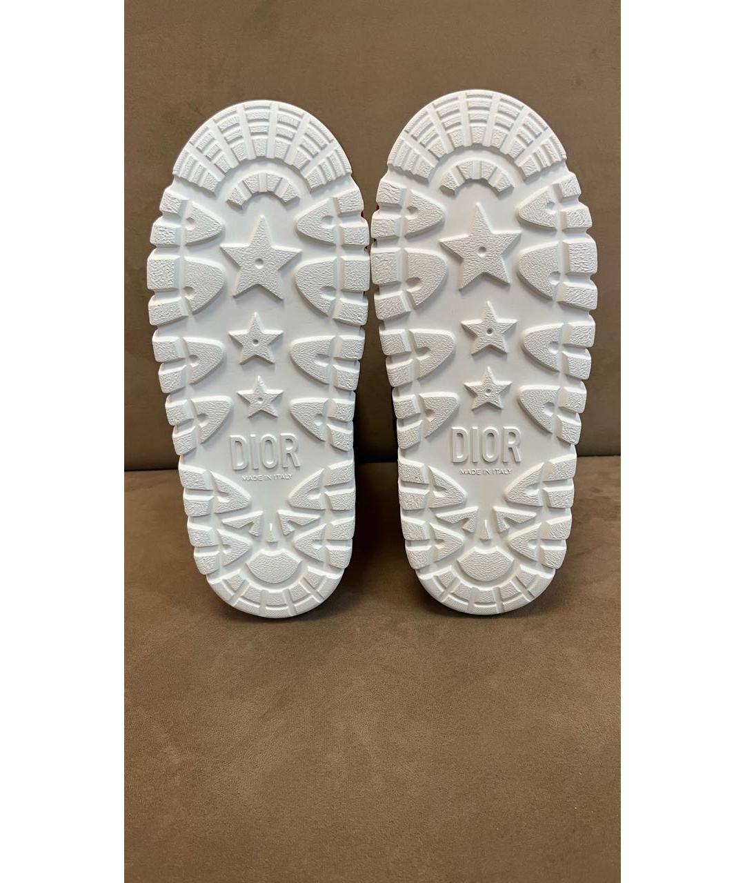 CHRISTIAN DIOR Темно-синие текстильные ботинки, фото 5