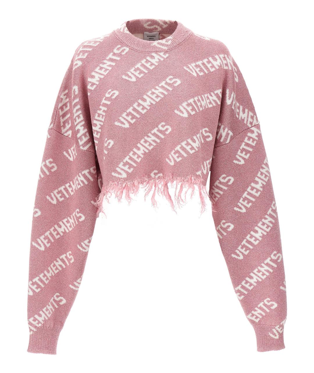 VETEMENTS Розовый вискозный джемпер / свитер, фото 1