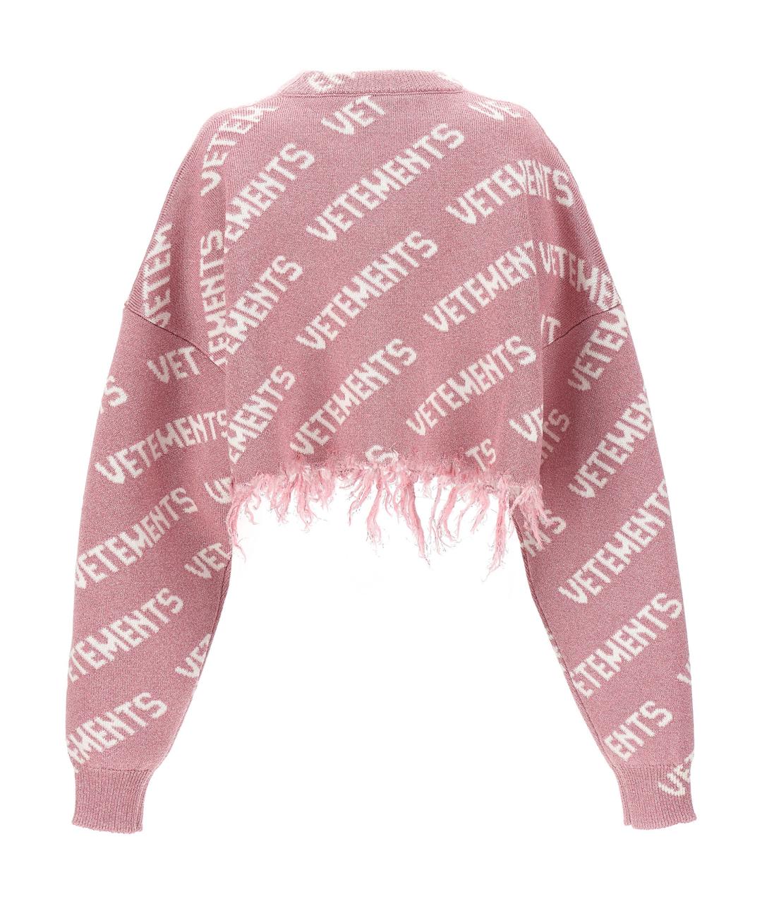VETEMENTS Розовый вискозный джемпер / свитер, фото 2