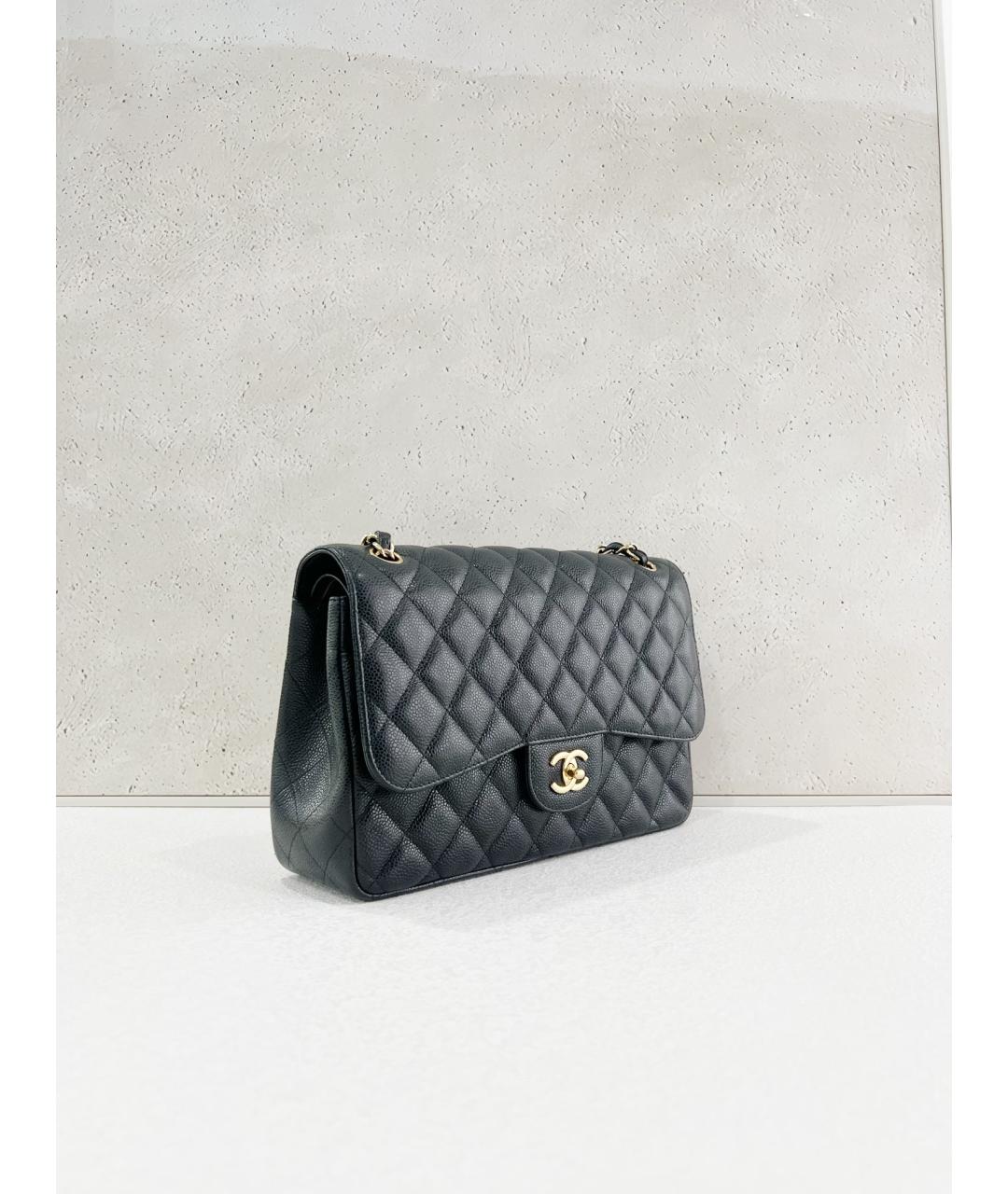 CHANEL Черная кожаная сумка через плечо, фото 4