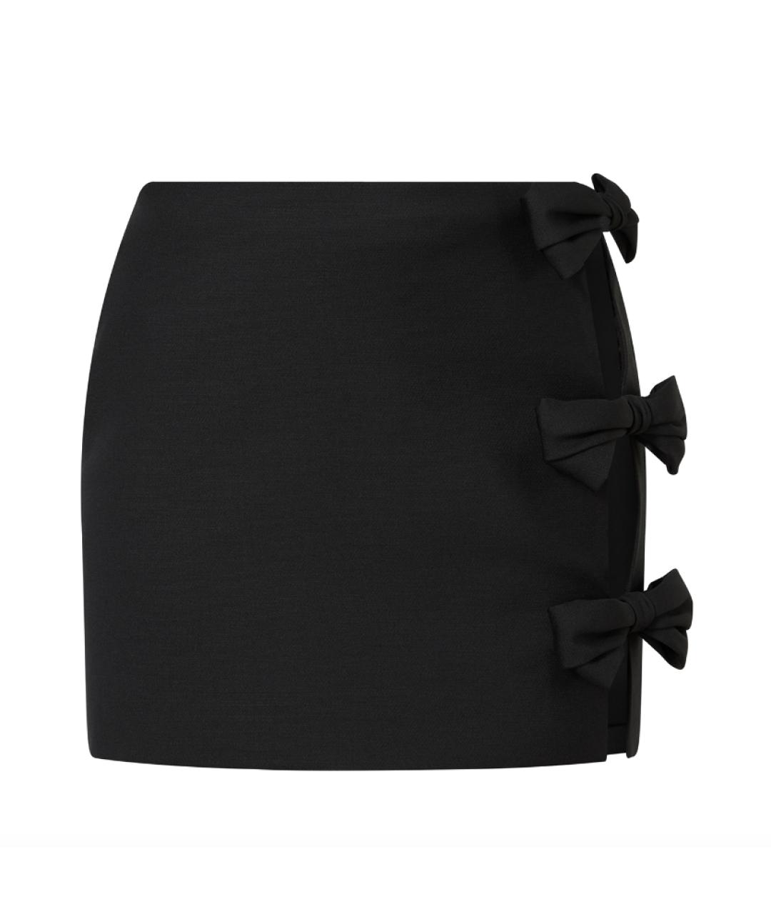 VALENTINO Черная юбка мини, фото 1