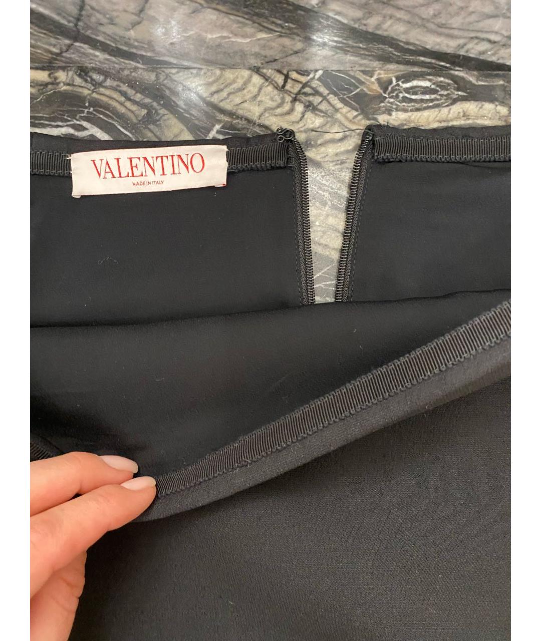 VALENTINO Черная юбка мини, фото 5