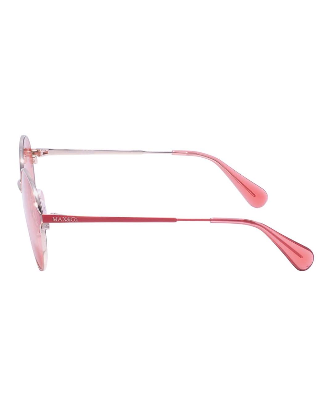 MAX&CO Розовые металлические солнцезащитные очки, фото 3