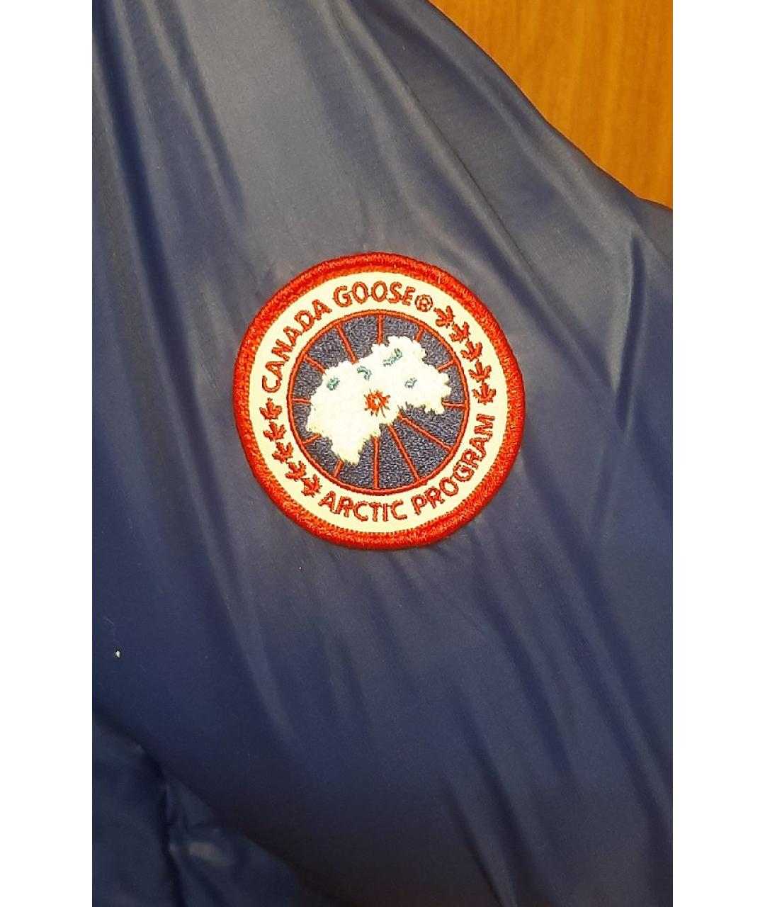 CANADA GOOSE Темно-синяя полиамидовая куртка, фото 5