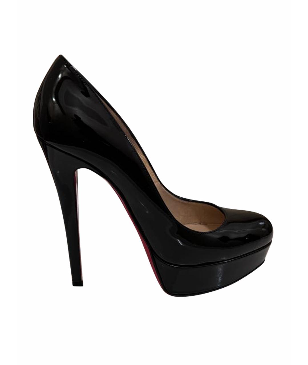 CHRISTIAN LOUBOUTIN Черные туфли из лакированной кожи, фото 1