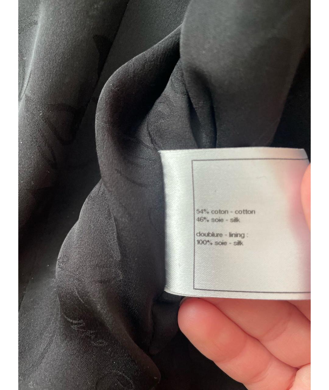 CHANEL PRE-OWNED Черный хлопковый жакет/пиджак, фото 7