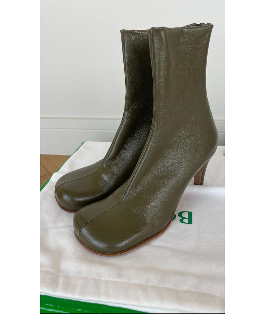BOTTEGA VENETA Кожаные ботильоны, фото 4
