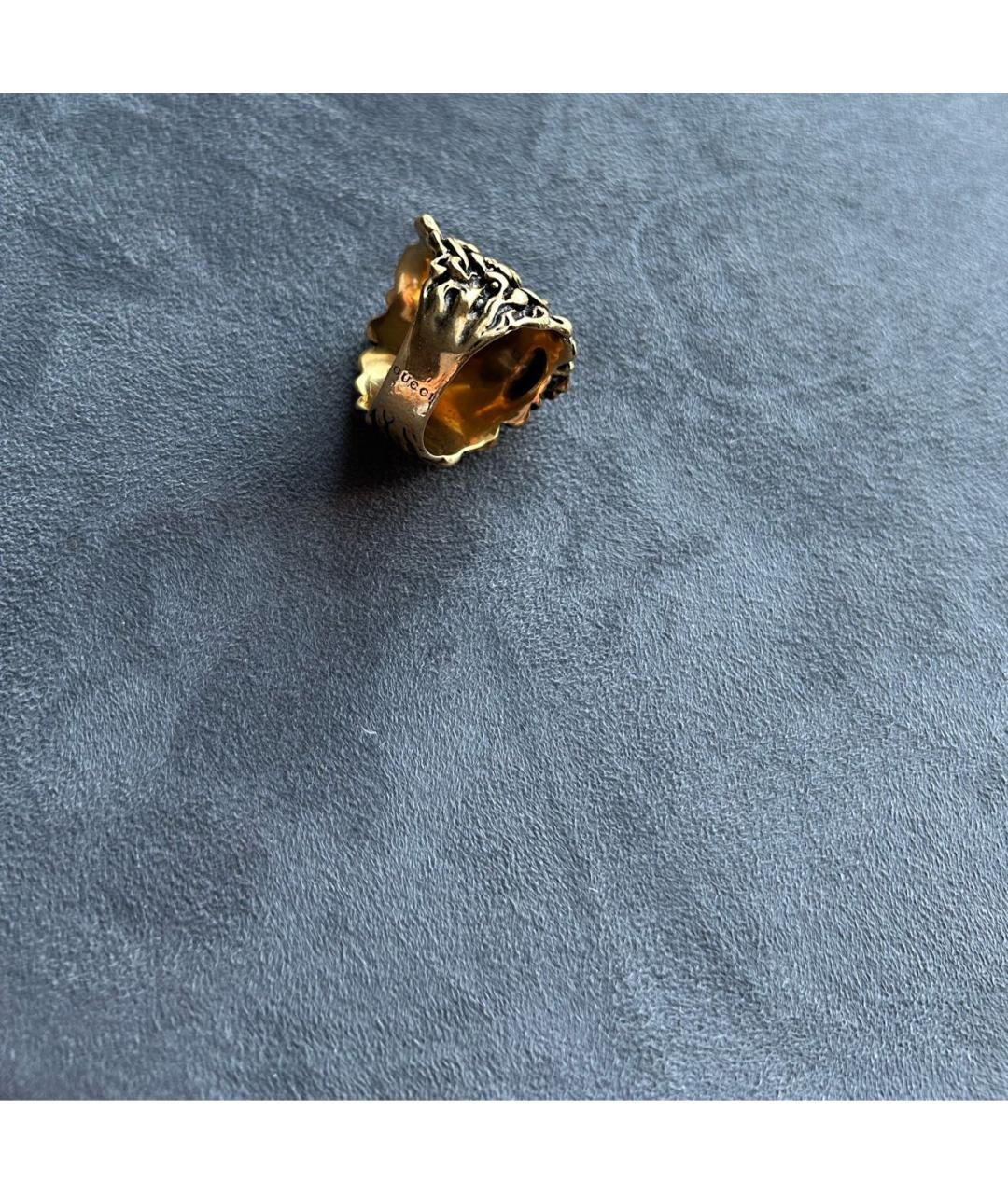 GUCCI Золотое латунное кольцо, фото 3