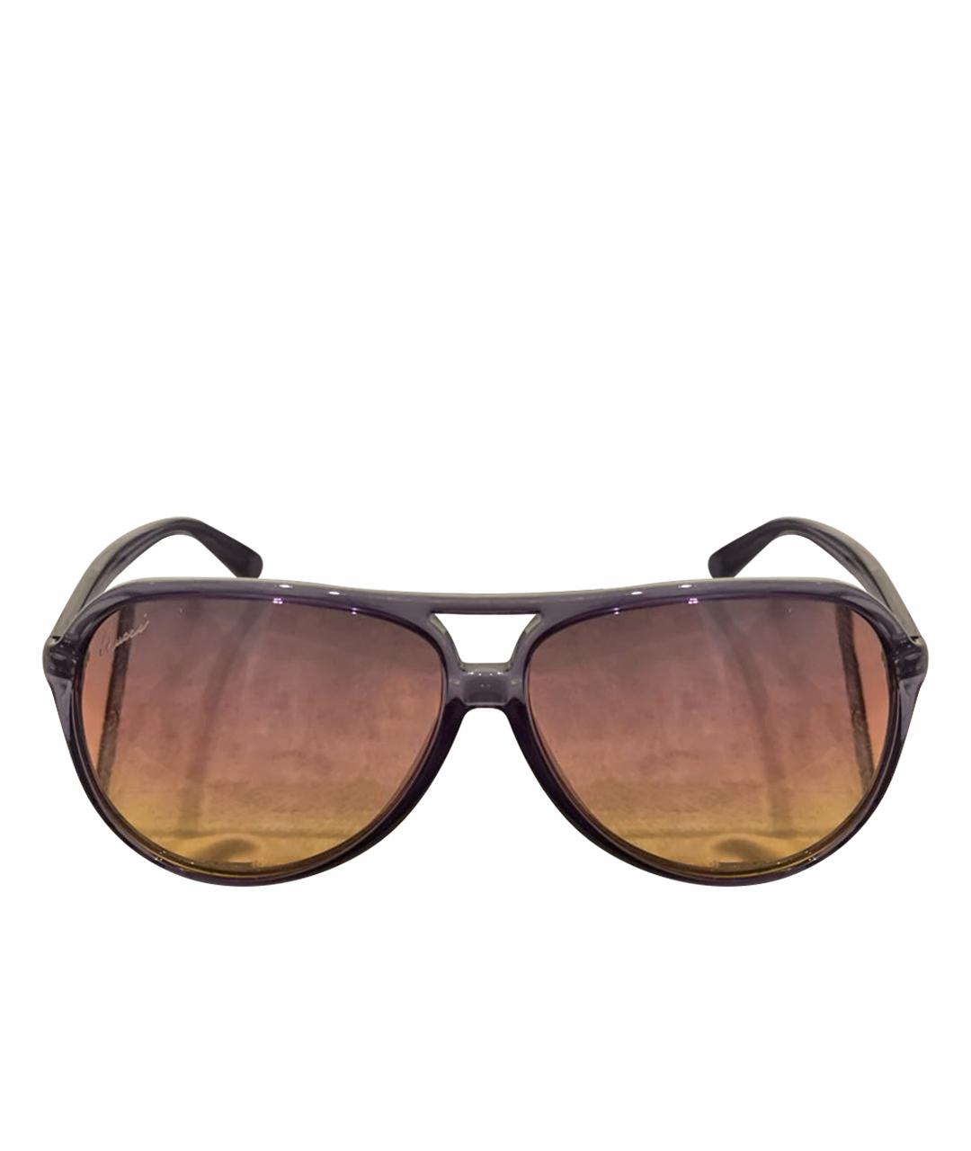 GUCCI Фиолетовые пластиковые солнцезащитные очки, фото 1