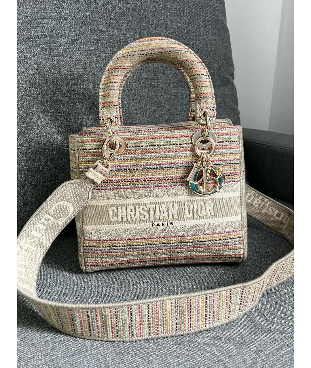 CHRISTIAN DIOR PRE-OWNED Мульти тканевая сумка с короткими ручками, фото 9