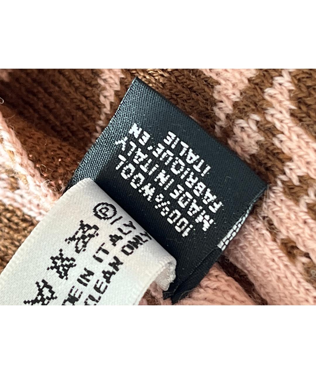 CHRISTIAN DIOR Розовый шерстяной шарф, фото 3