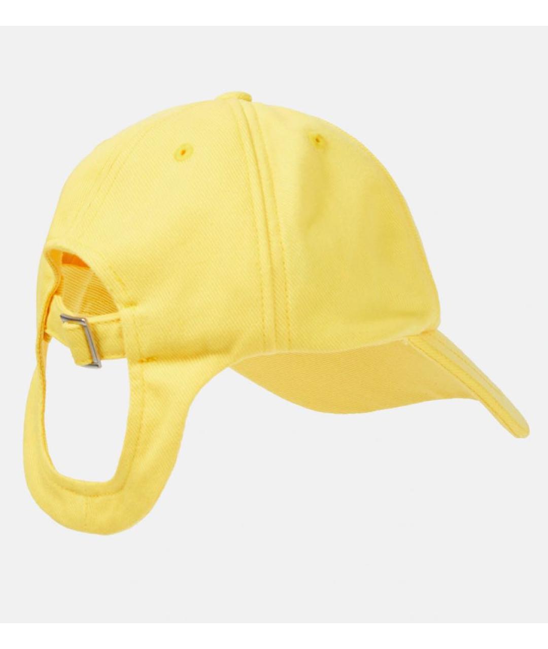 JACQUEMUS Желтая хлопковая кепка, фото 5
