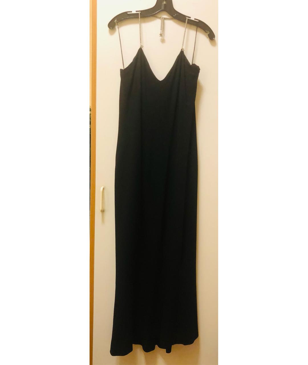 CHANEL PRE-OWNED Черное шерстяное вечернее платье, фото 9