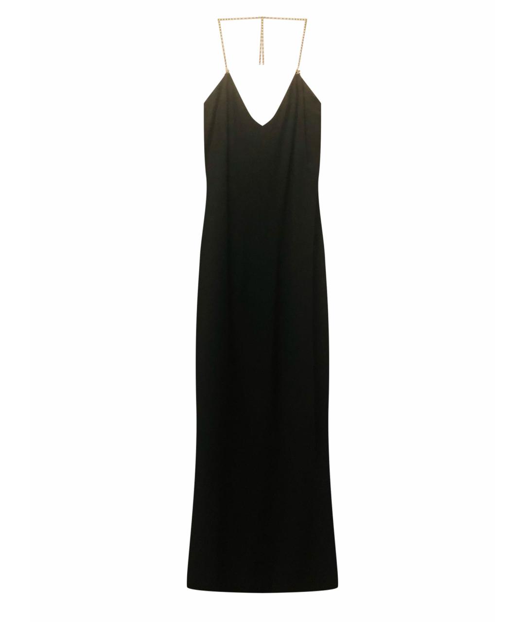 CHANEL PRE-OWNED Черное шерстяное вечернее платье, фото 1