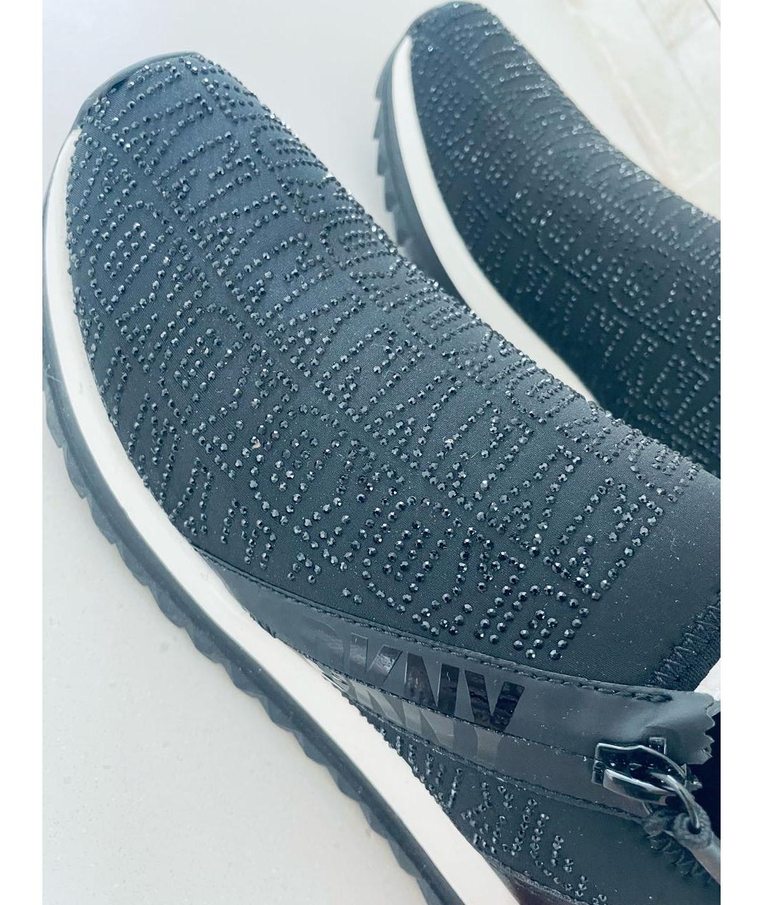 DKNY Черные текстильные кроссовки, фото 7