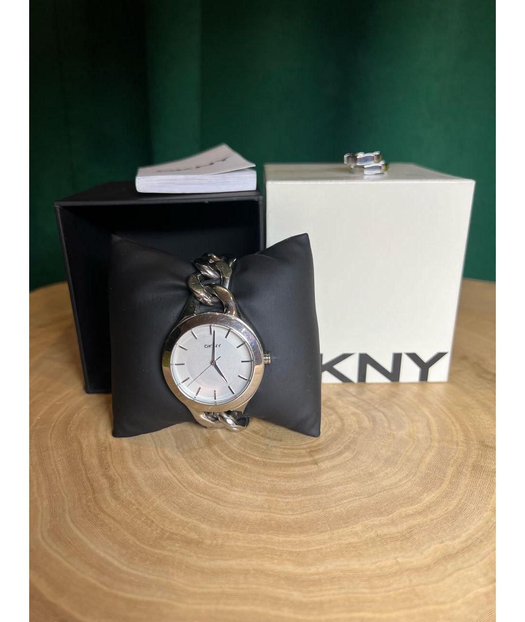 DKNY Серебряные металлические часы, фото 4