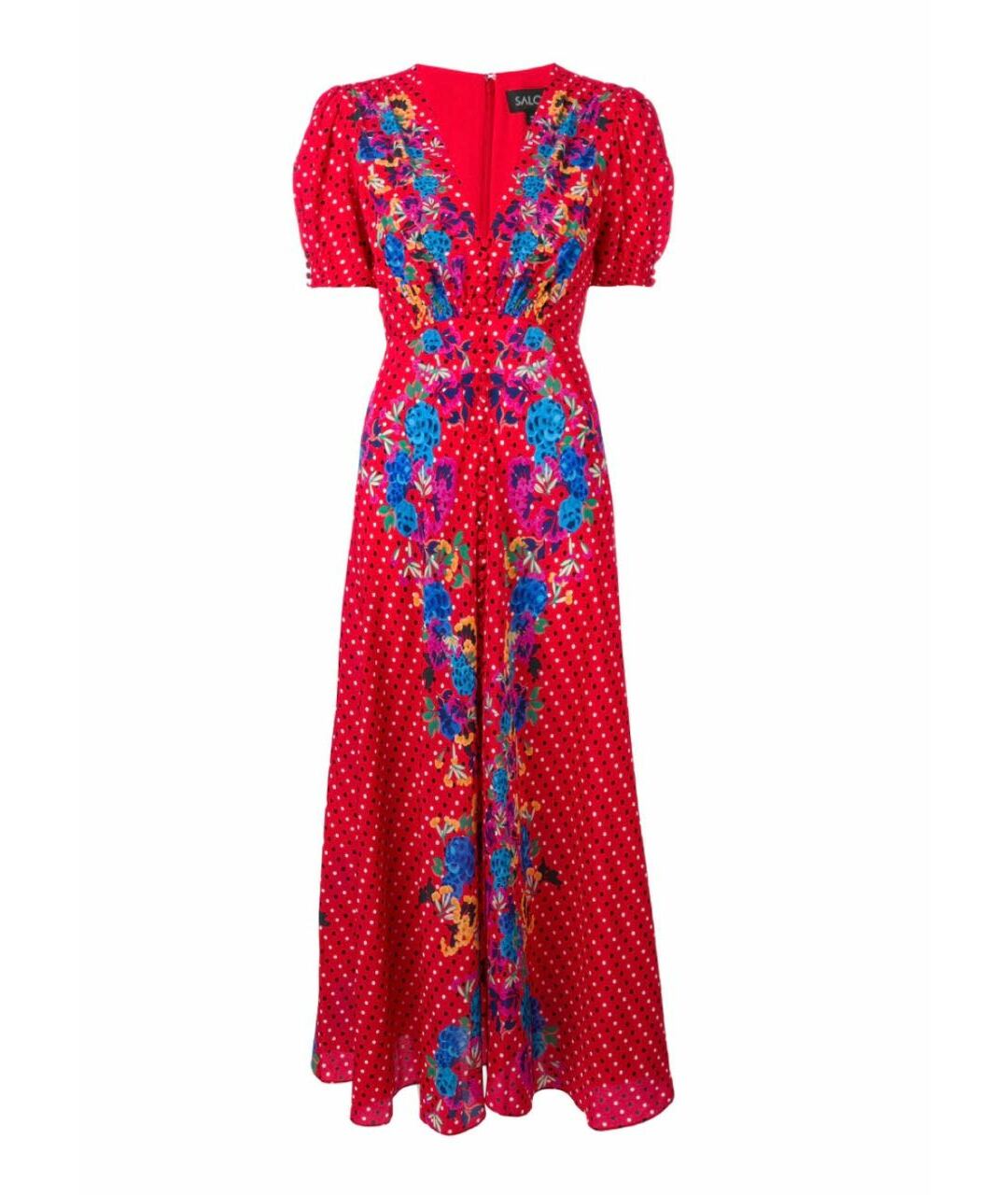 SALONI Красное повседневное платье, фото 1
