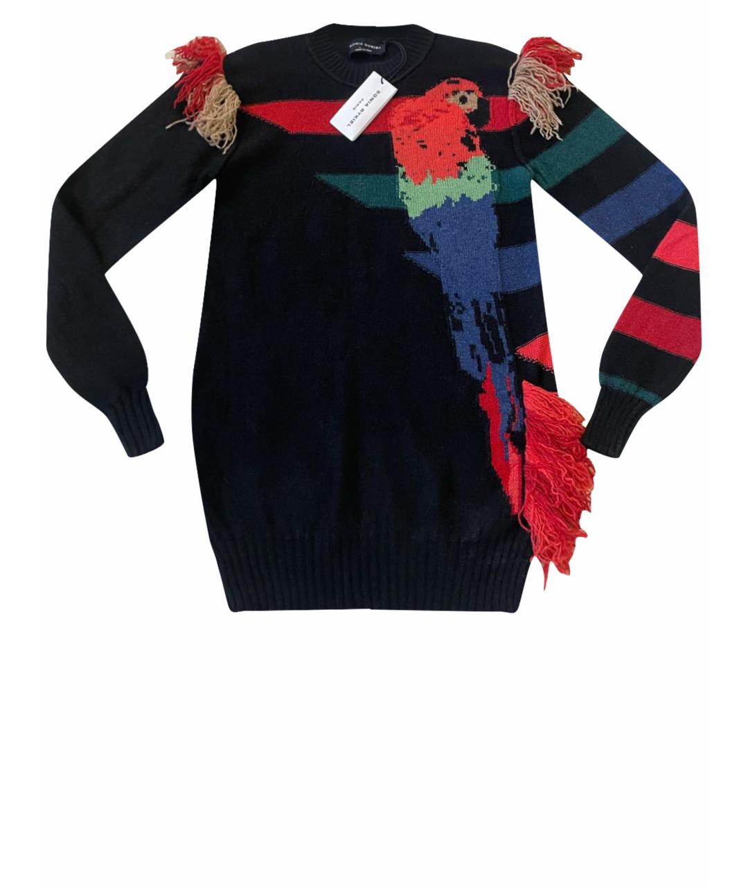 SONIA RYKIEL Черный кашемировый джемпер / свитер, фото 1