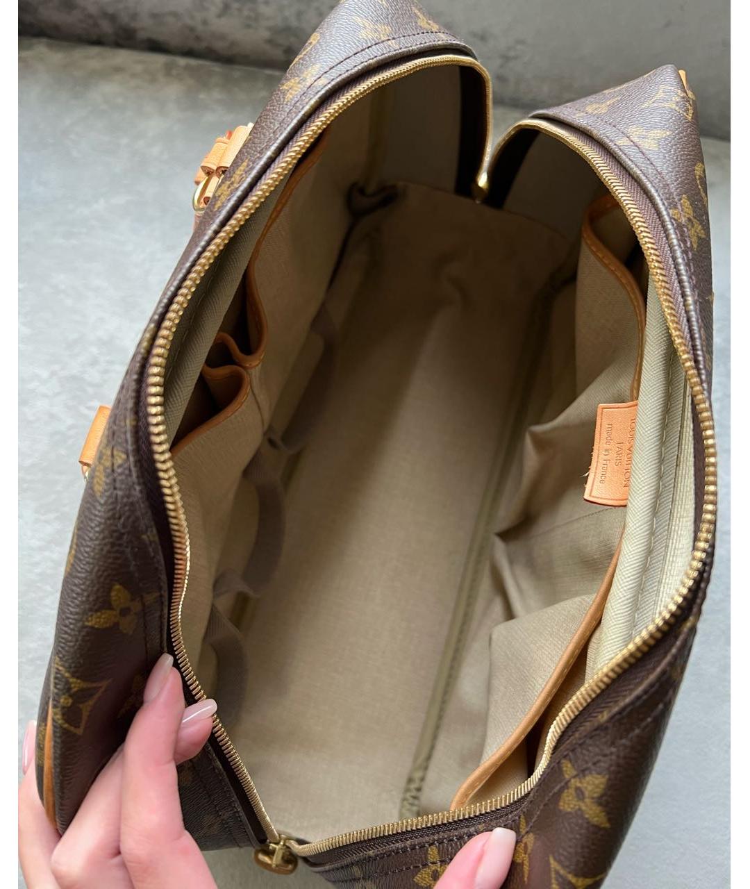 LOUIS VUITTON Коричневая сумка с короткими ручками, фото 7