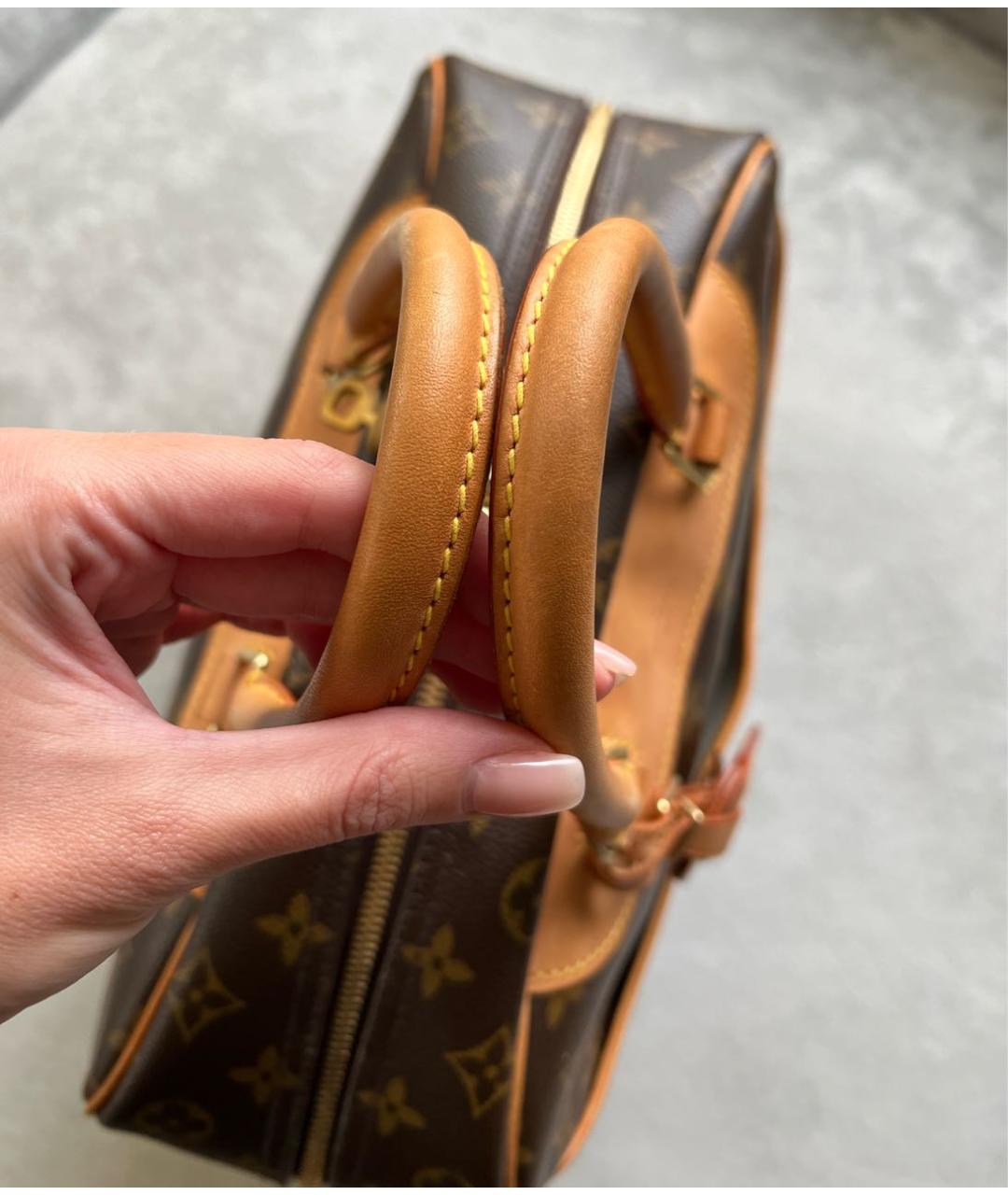 LOUIS VUITTON Коричневая сумка с короткими ручками, фото 4