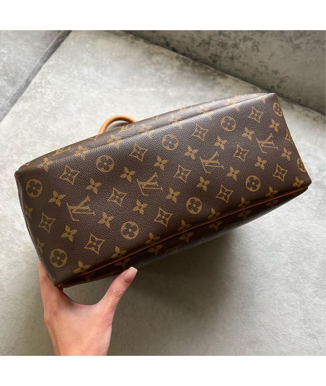 LOUIS VUITTON Коричневая сумка с короткими ручками, фото 5