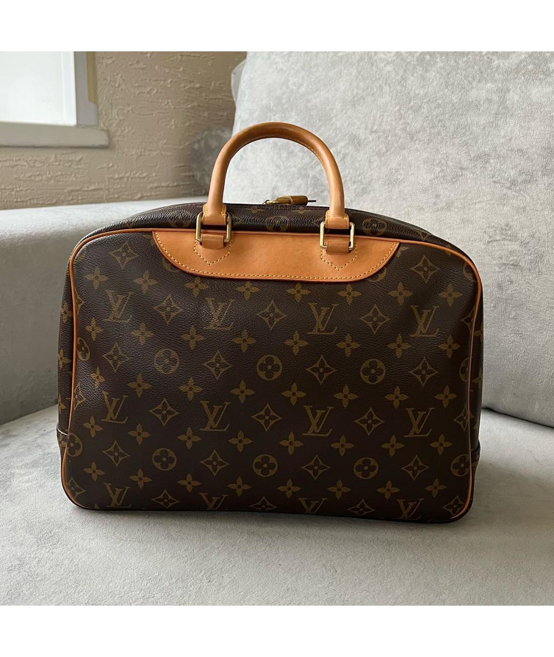 LOUIS VUITTON Коричневая сумка с короткими ручками, фото 2