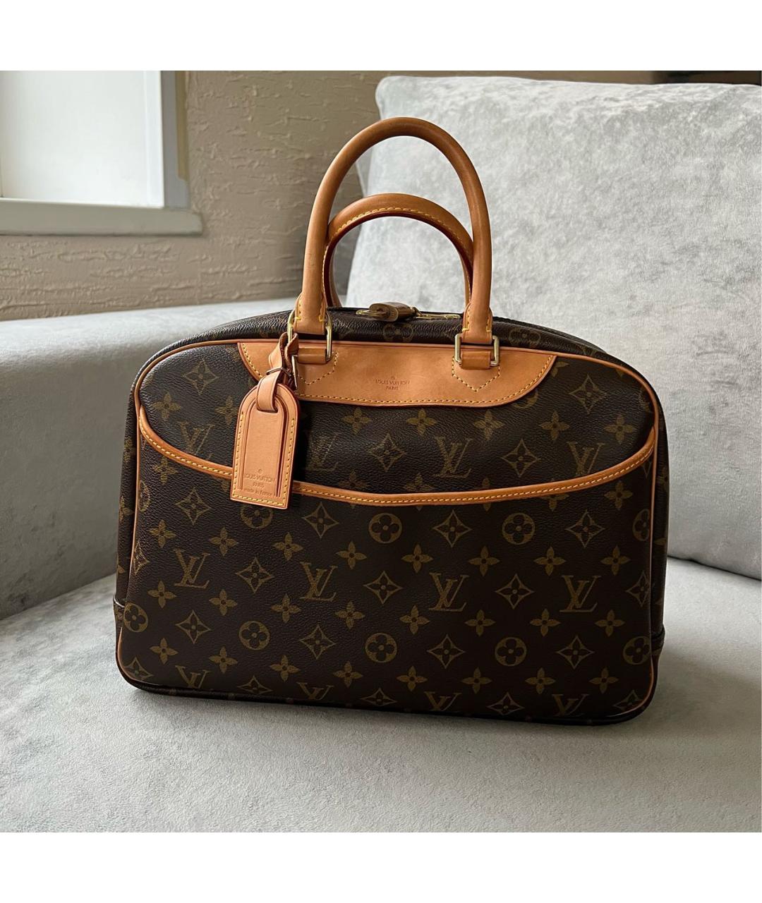 LOUIS VUITTON Коричневая сумка с короткими ручками, фото 9