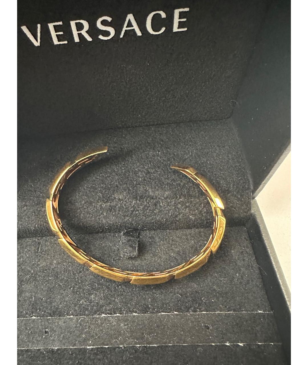 VERSACE Золотой латунный браслет, фото 3