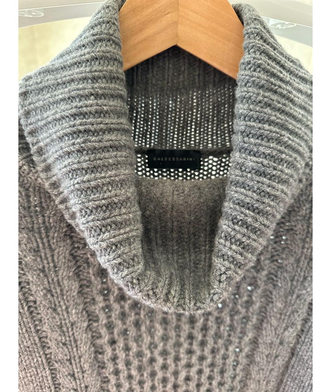 BALDESSARINI Серый шерстяной джемпер / свитер, фото 2