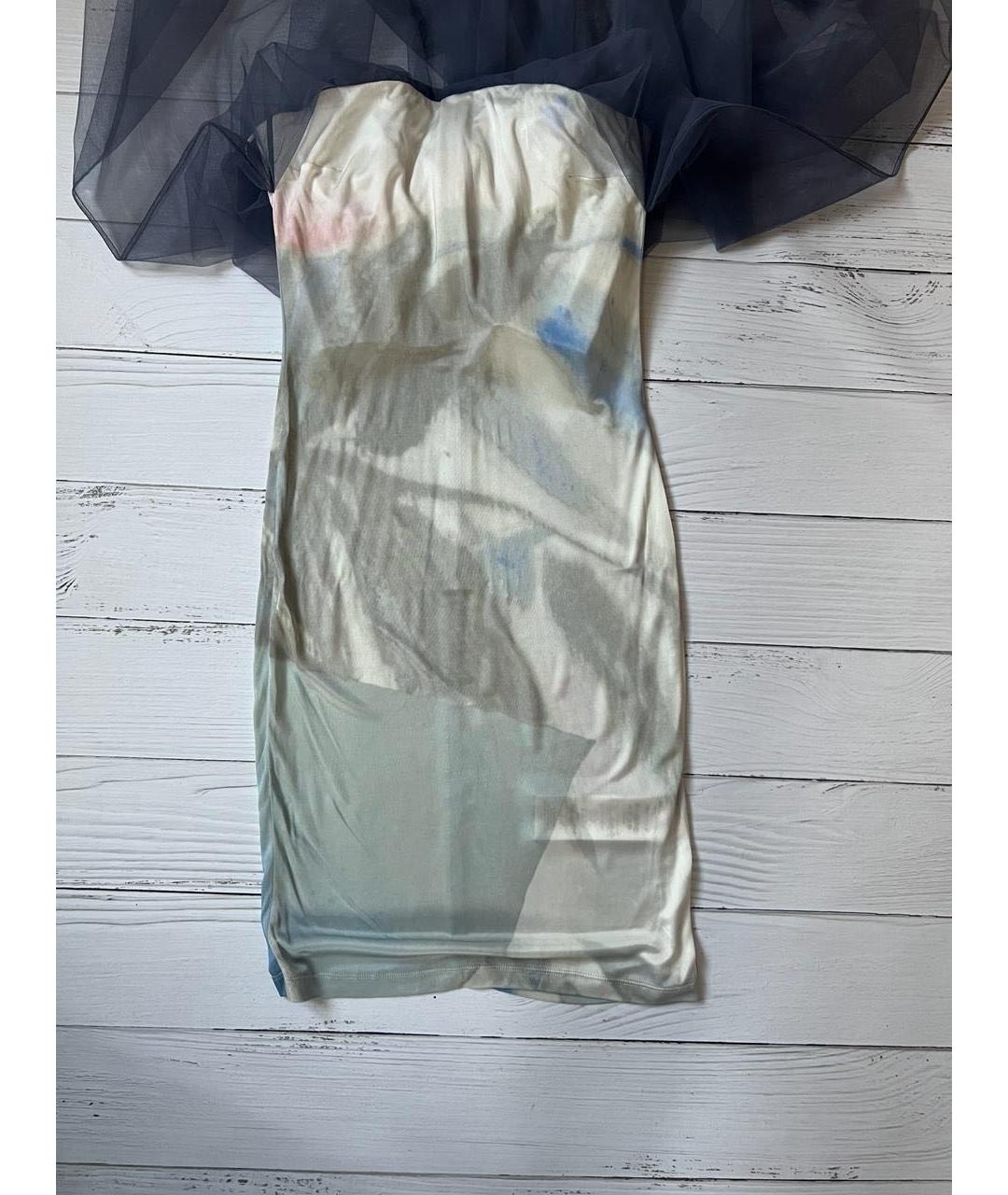 EMPORIO ARMANI Мульти вискозное коктейльное платье, фото 8