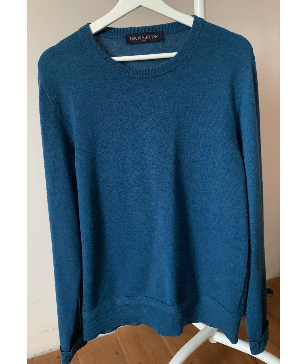 LOUIS VUITTON PRE-OWNED Синий кашемировый джемпер / свитер, фото 7