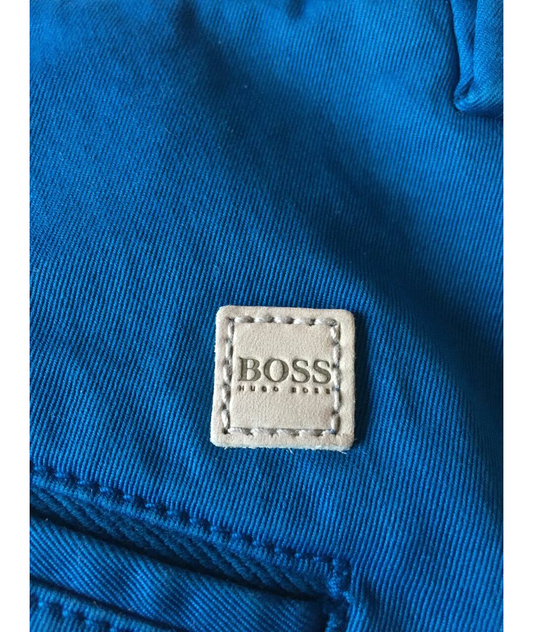 HUGO BOSS Синие хлопко-эластановые прямые джинсы, фото 5
