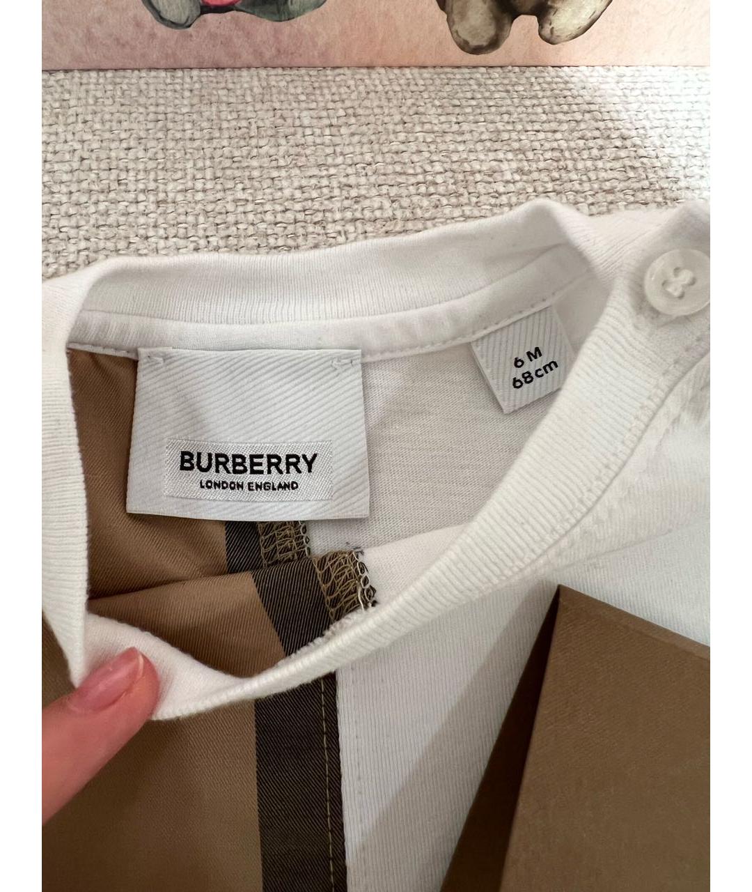 BURBERRY Мульти хлопковый комбинезон, фото 2