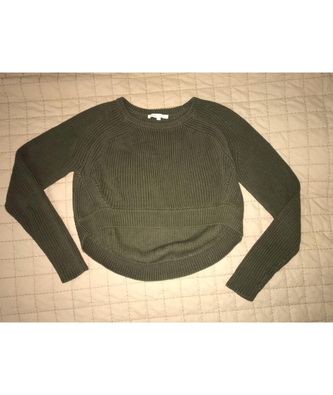MAJE Зеленый льняной джемпер / свитер, фото 7