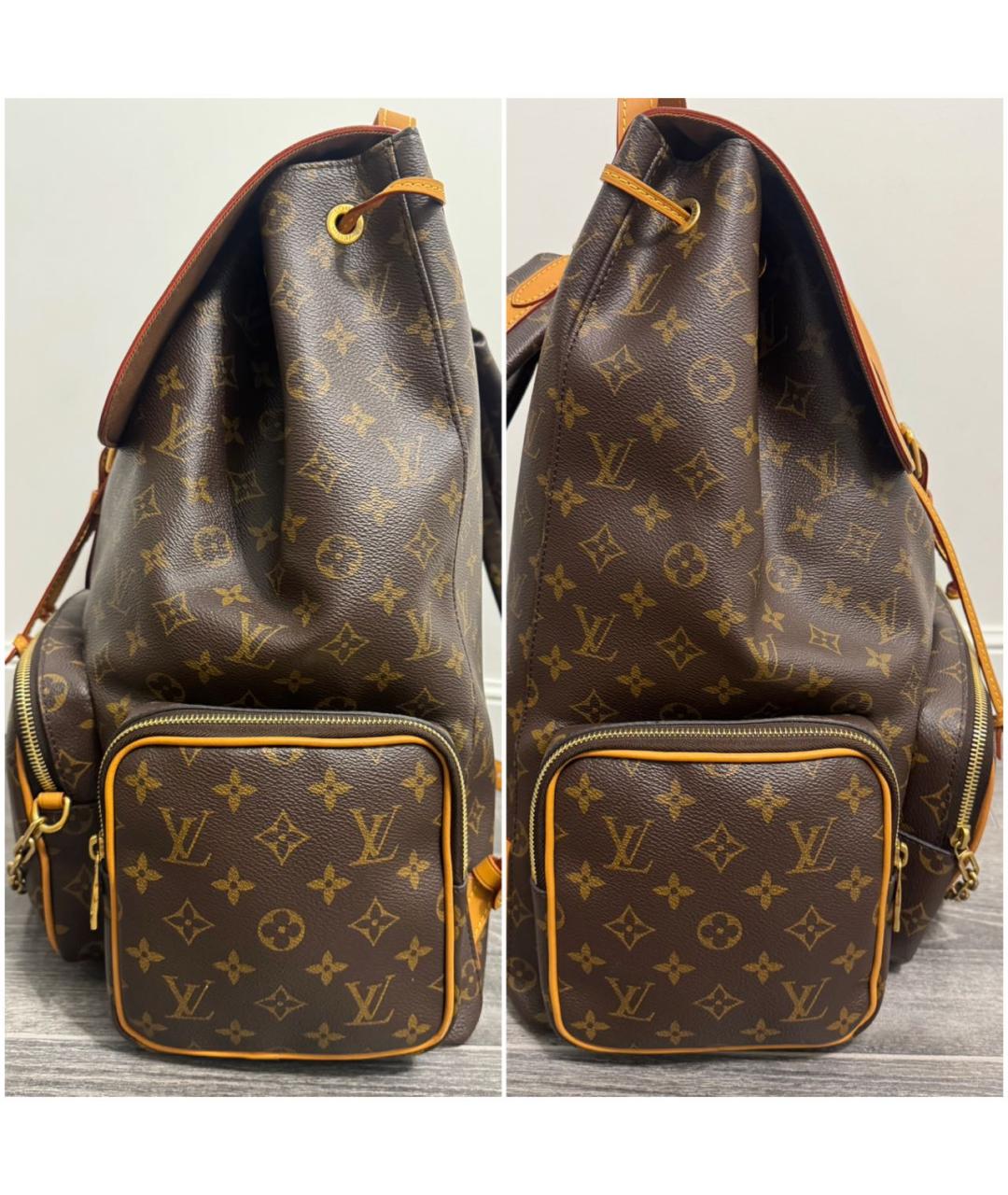 LOUIS VUITTON Коричневый рюкзак, фото 3