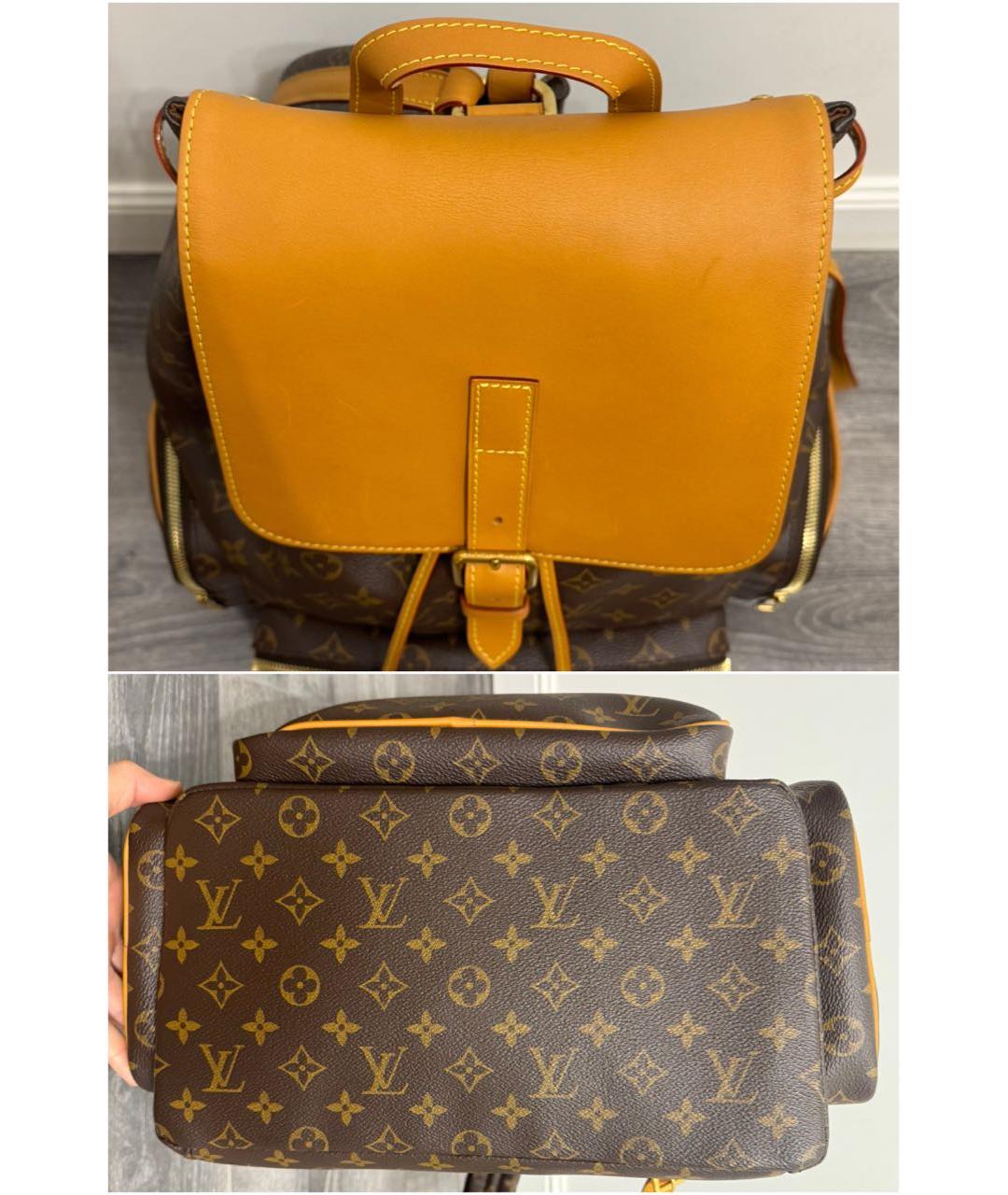LOUIS VUITTON Коричневый рюкзак, фото 4