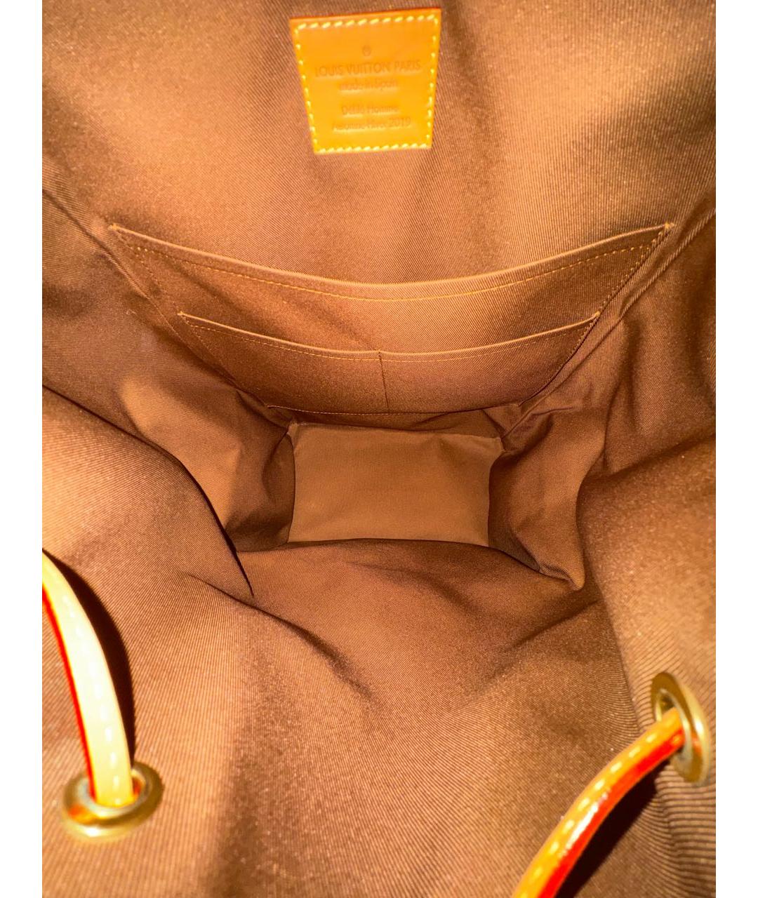 LOUIS VUITTON Коричневый рюкзак, фото 8