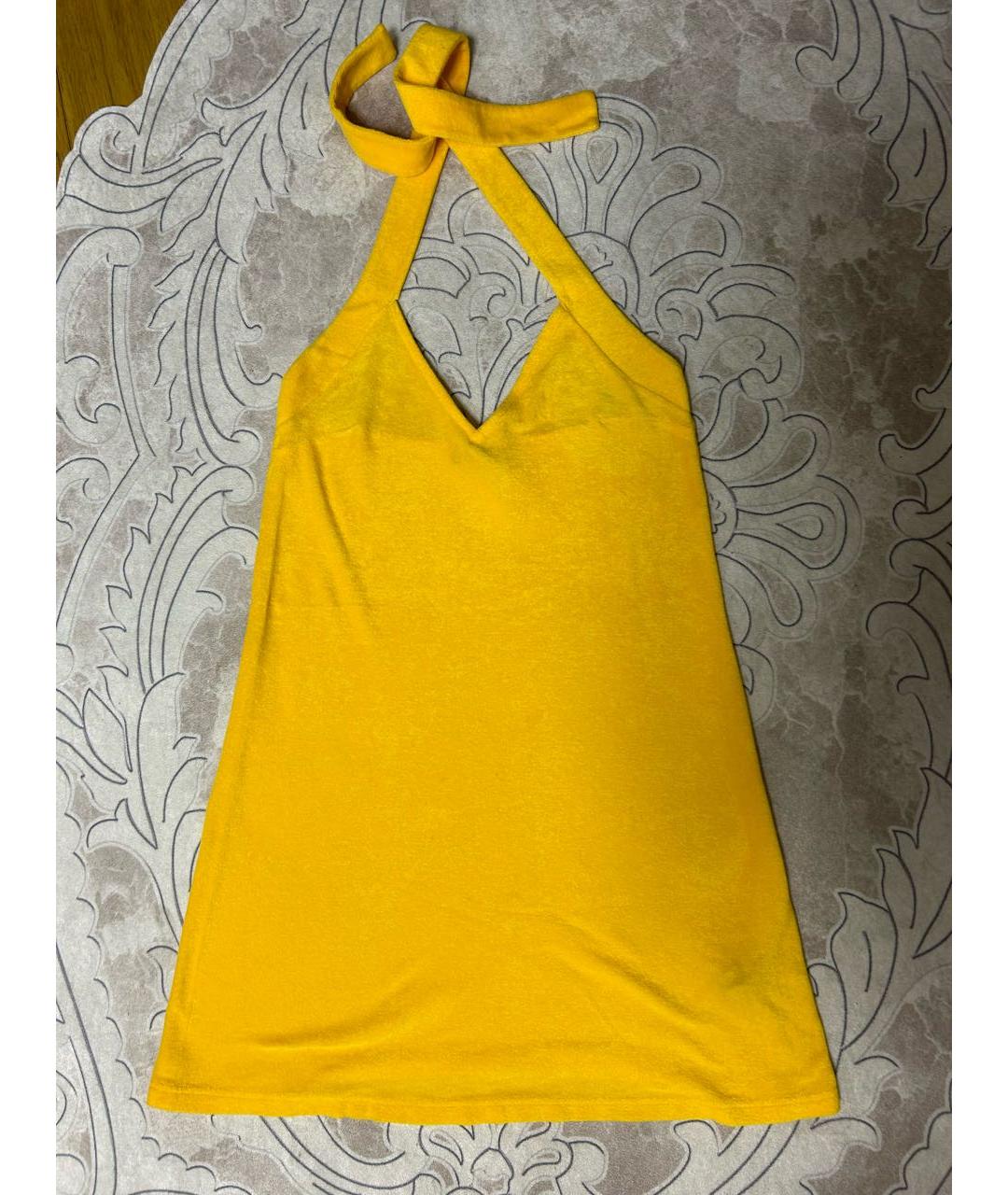 VILEBREQUIN Желтый хлопковый сарафан, фото 6