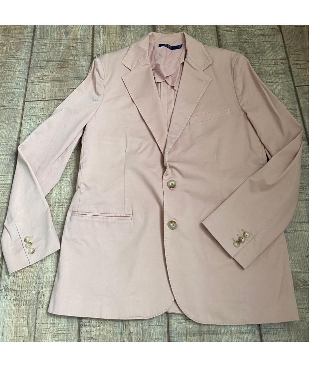 POLO RALPH LAUREN Розовый хлопковый жакет/пиджак, фото 8