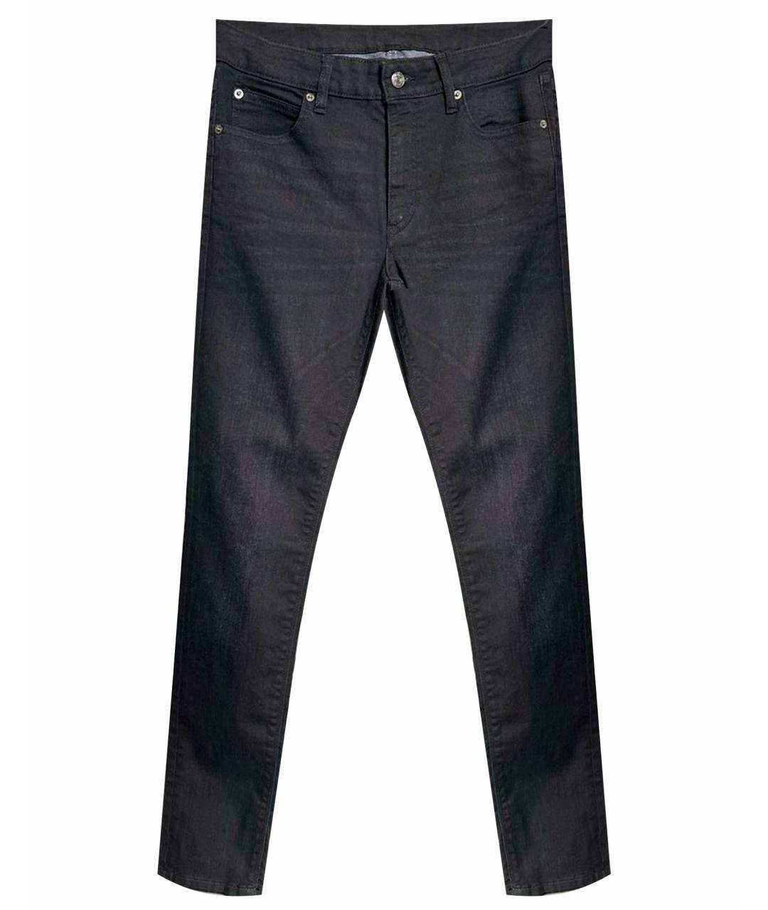 ZADIG & VOLTAIRE Черные хлопко-эластановые джинсы слим, фото 1