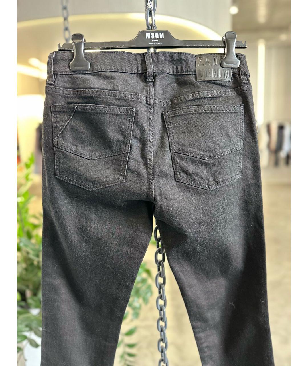 ZADIG & VOLTAIRE Черные хлопко-эластановые джинсы слим, фото 4