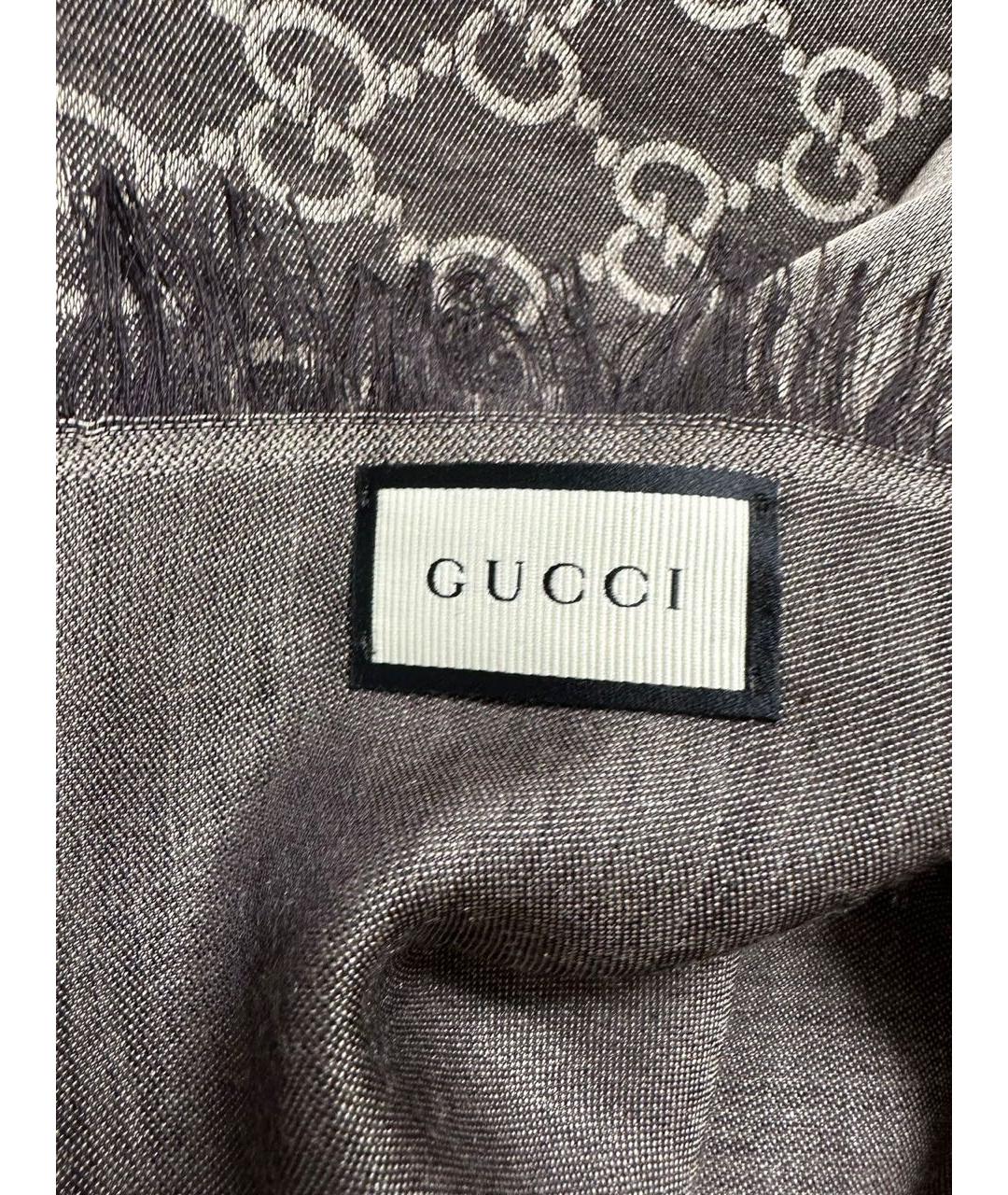 GUCCI Мульти шерстяной платок, фото 4