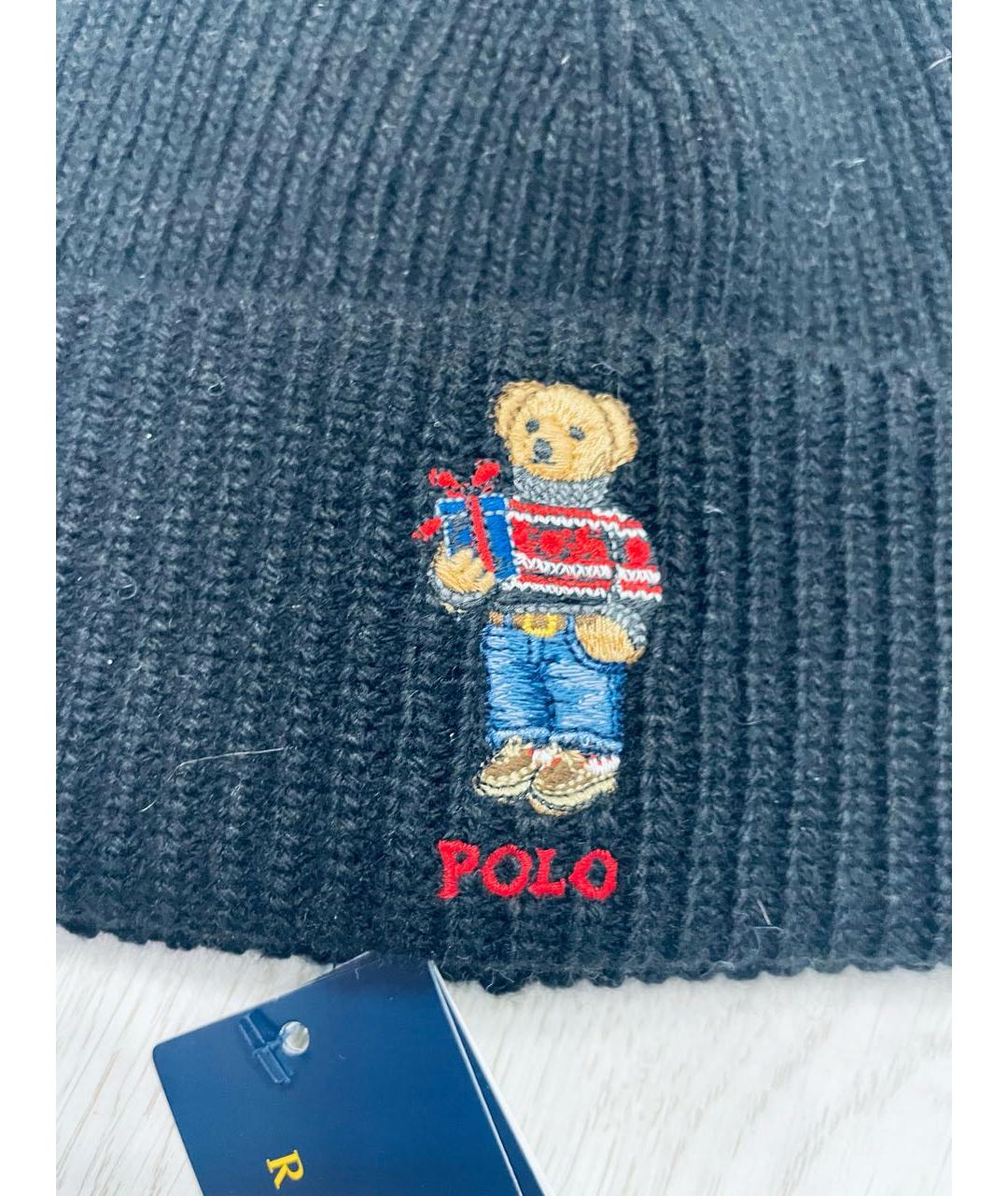 POLO RALPH LAUREN Черная шапка, фото 3