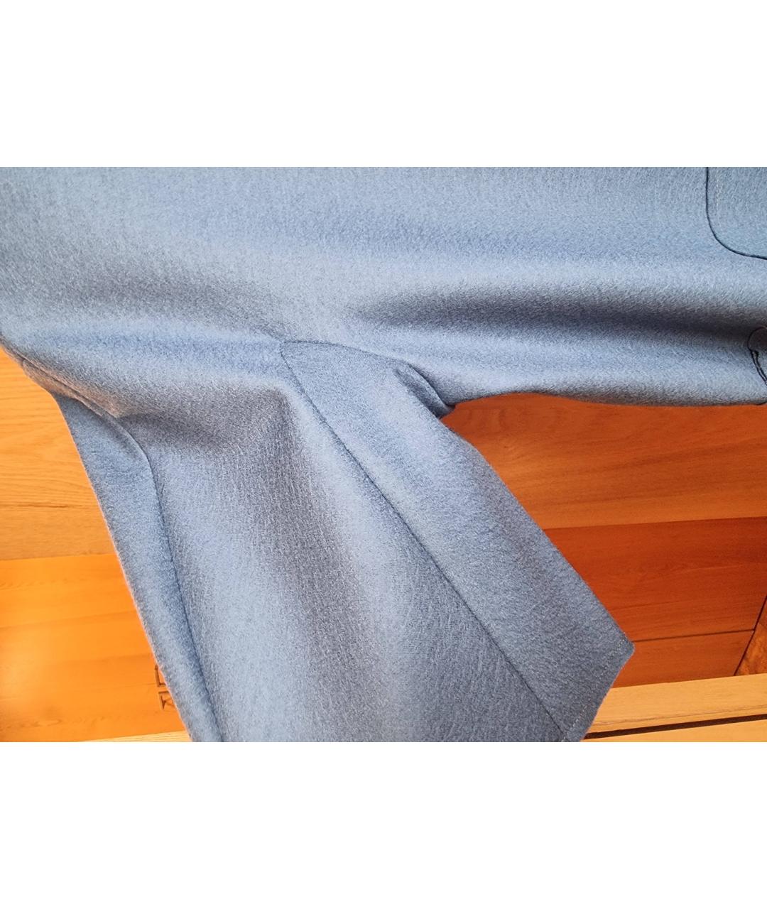 JIL SANDER Голубое шерстяное повседневное платье, фото 3