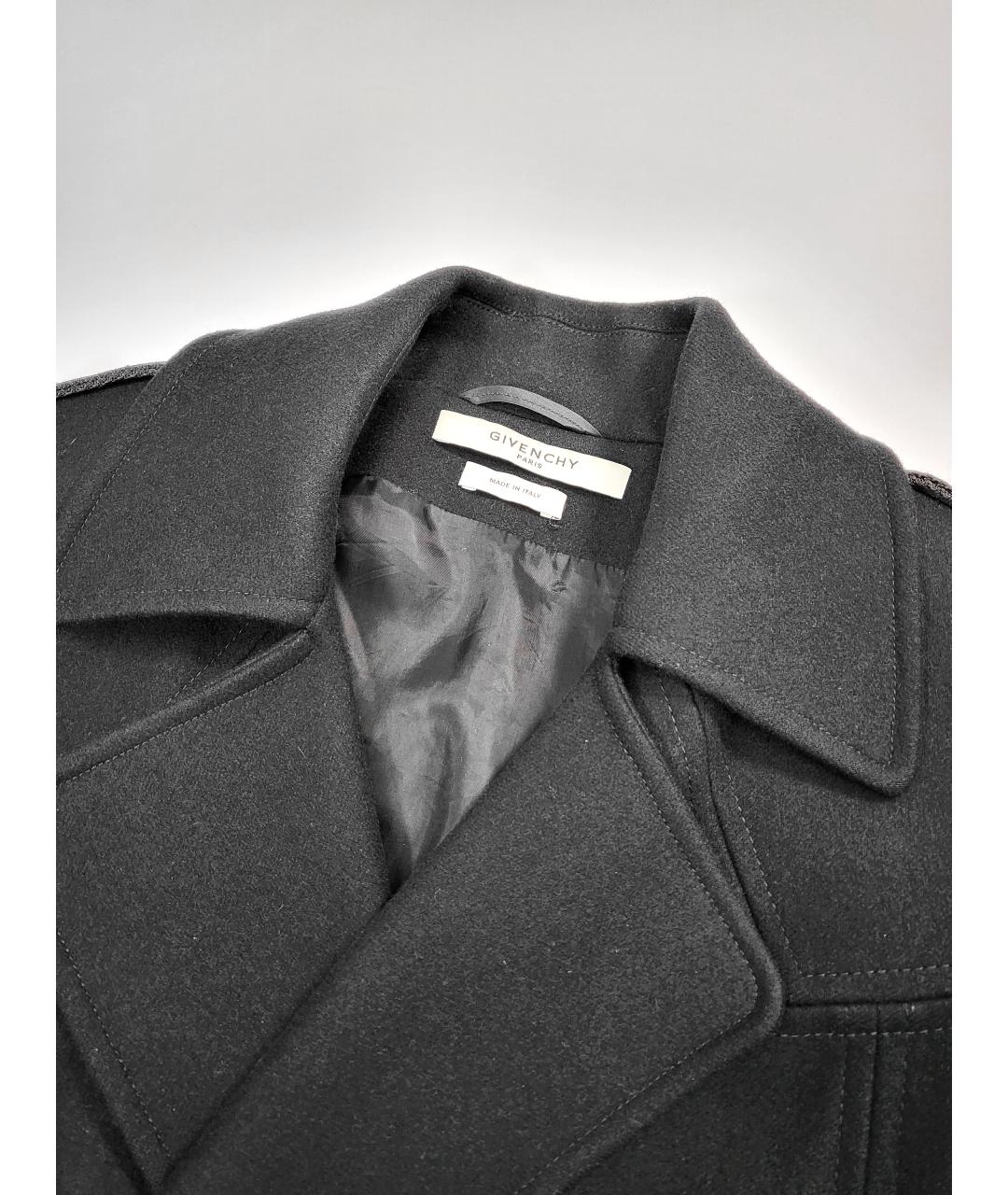 GIVENCHY Черное шерстяное пальто, фото 5