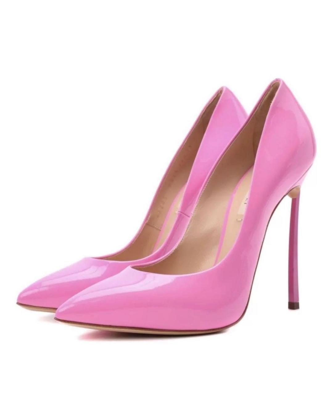 CASADEI Розовые туфли из лакированной кожи, фото 9
